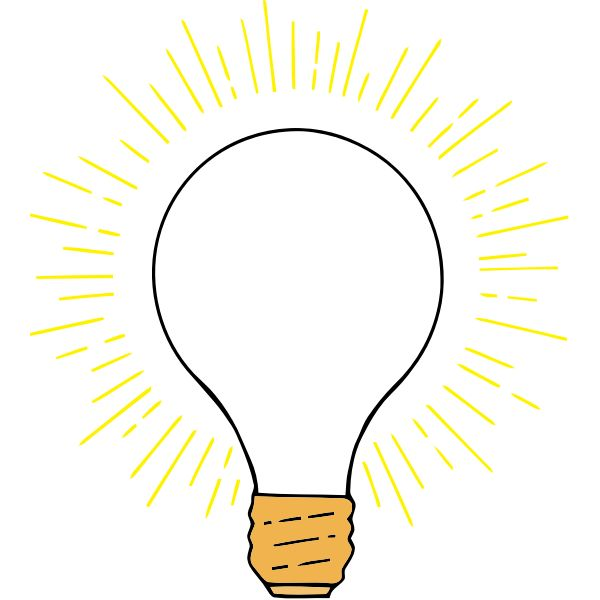 Лампочка контур