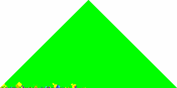 Треугольник зеленого цвета