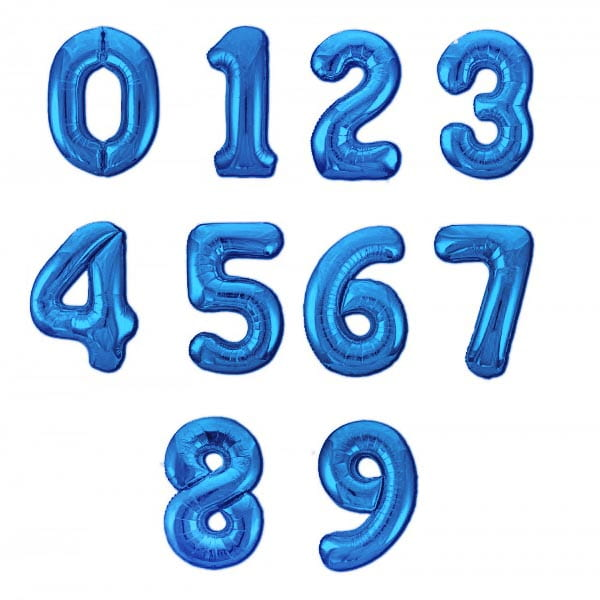 Красивые цифры синие