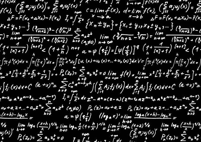 Доска с формулами