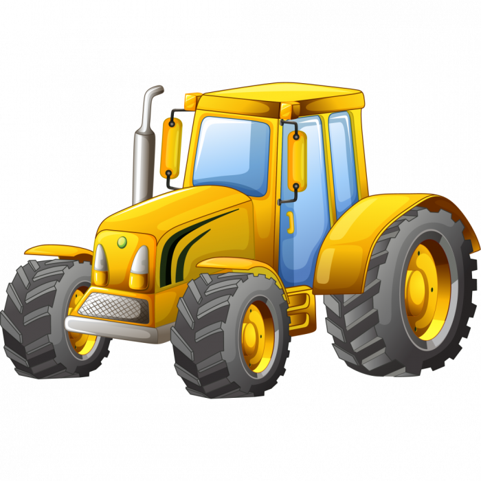 Желтый трактор