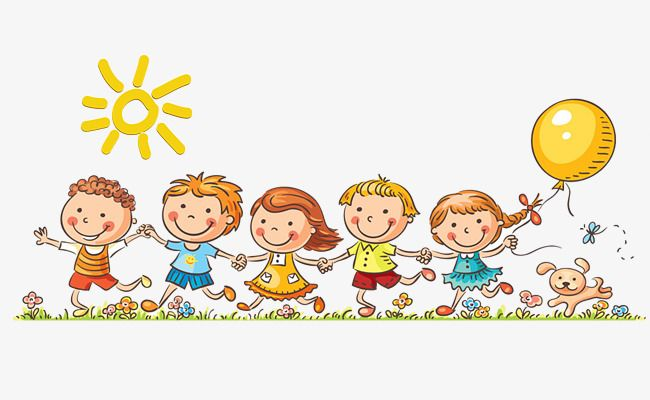 Дети в детском саду рисунок