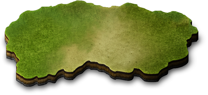 Кусок земли без фона