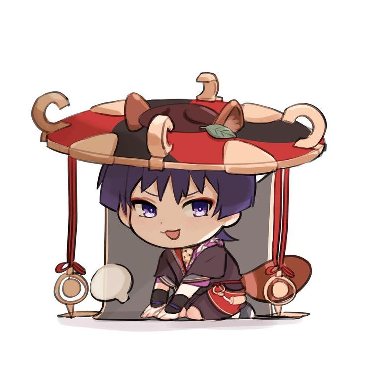 Чиби Скарамучча Геншин Импакт