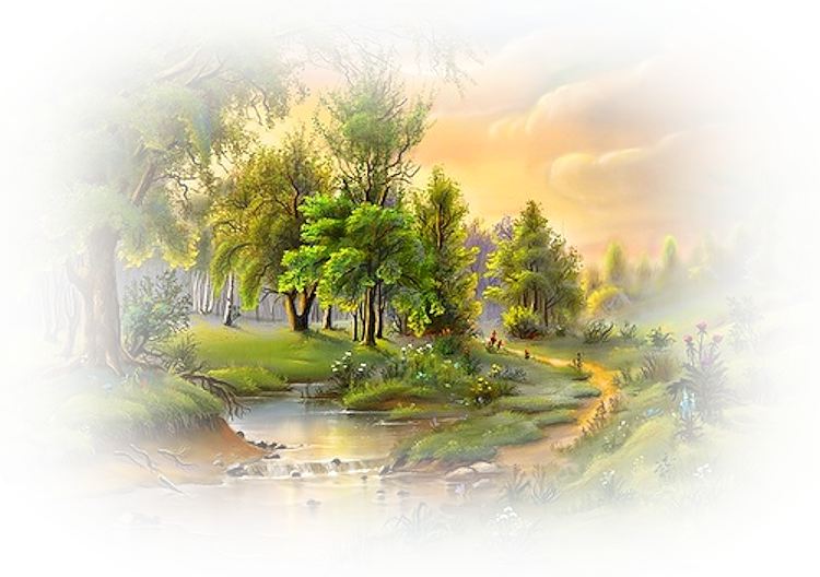 Пецзажна прозрачном фоне