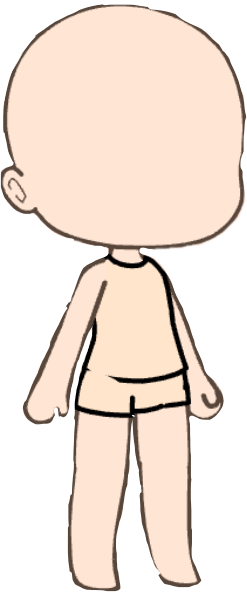 Гача тело без фона