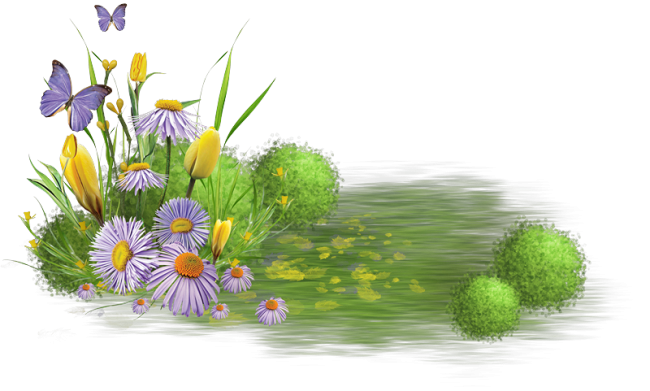 Весенний клипарт на прозрачном фоне