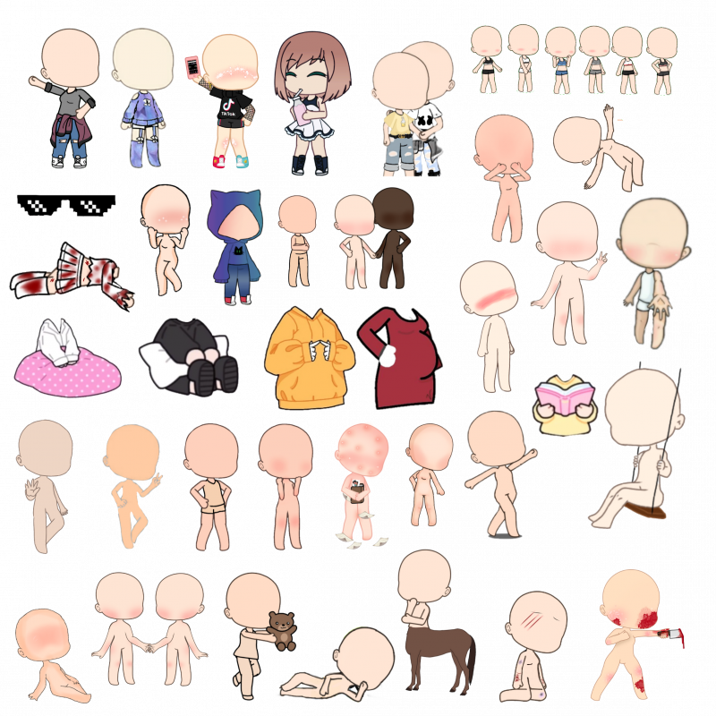 Тело персонажа гача лайф