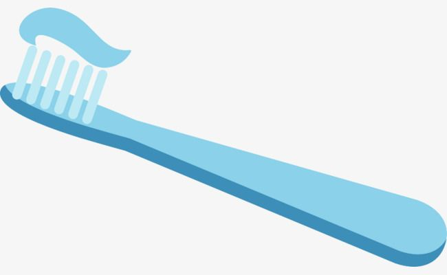 Зубная щетка на прозрачном фоне