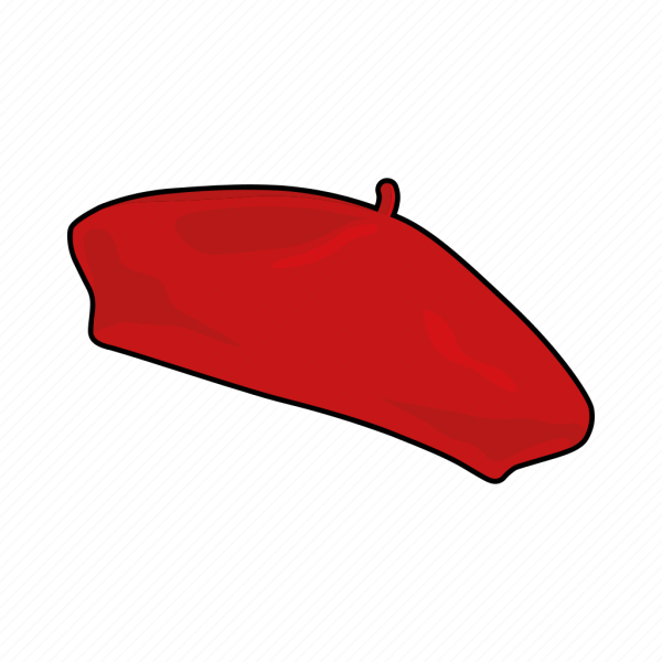 Берет нарисованный