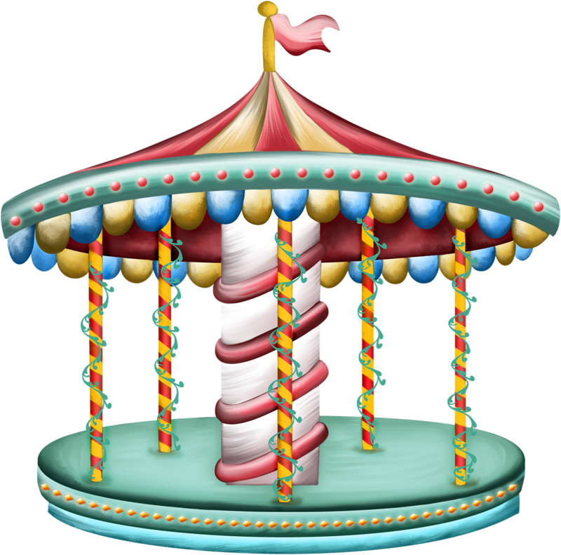 Дети на карусели