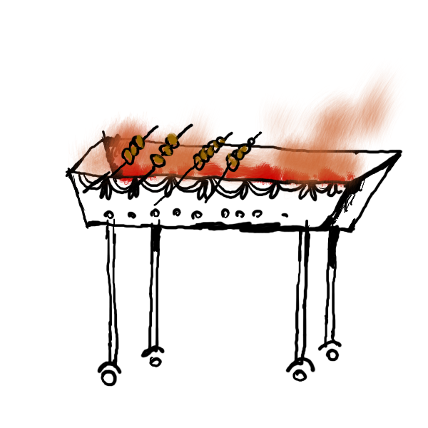 Шашлык на мангале