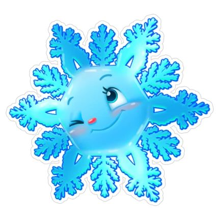 Снежинки с глазками