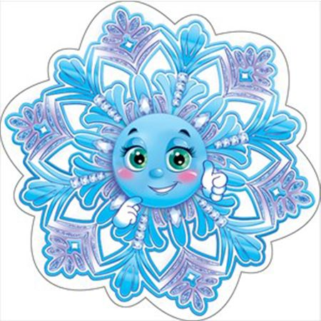 Снежинки с мордашками