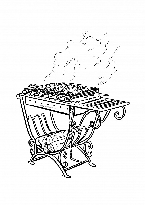 Мангал рисунок