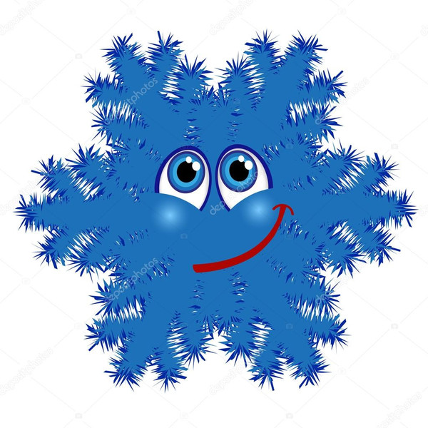 Снежинки с глазками