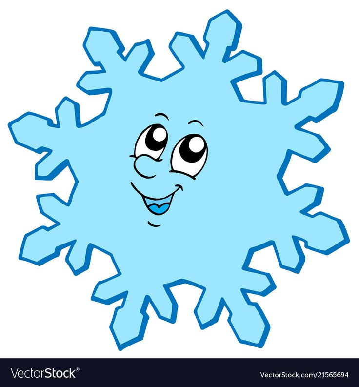 Снежинки мультяшные