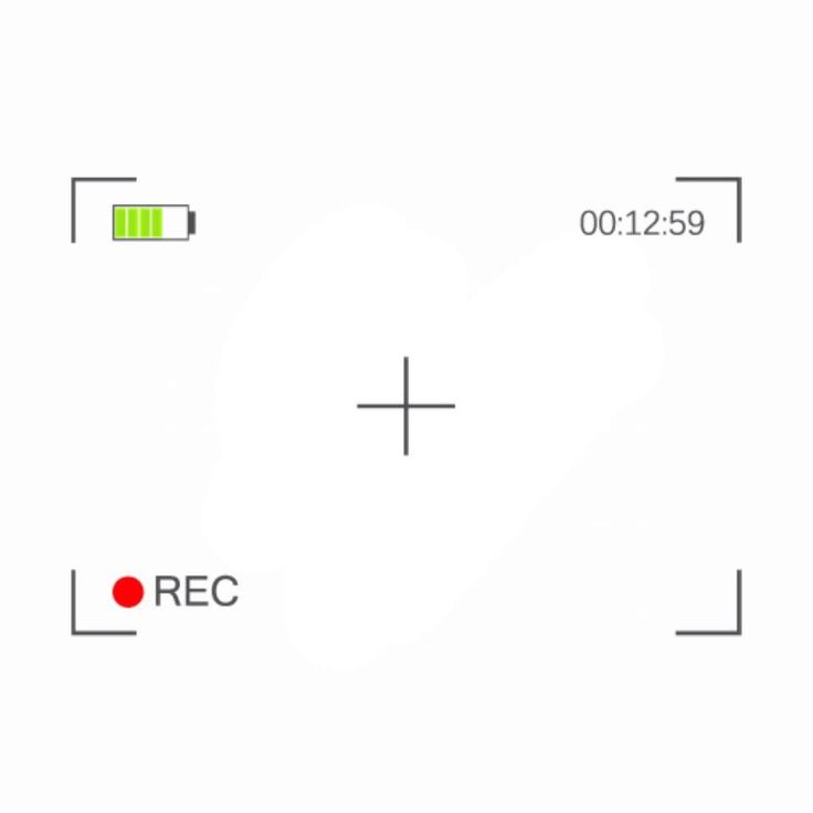 Экран камеры на прозрачном фоне