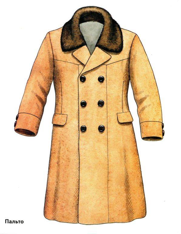 Пальто рисунок