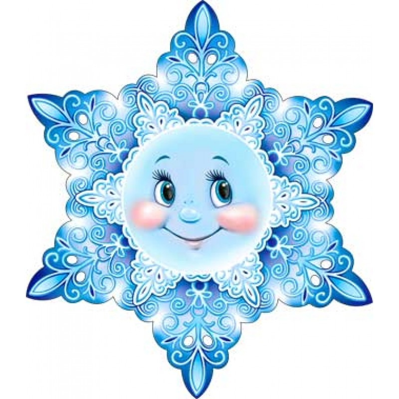 Снежинки с глазками