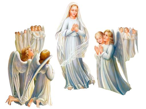 Богородица и ангелы