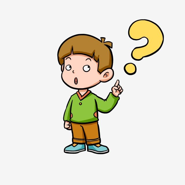 Задумчивый ребенок мультяшный