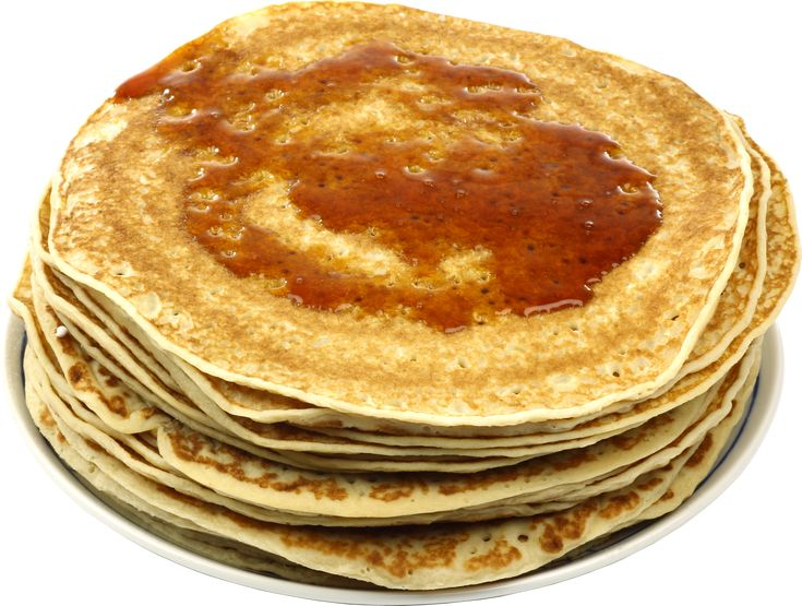 Блинчики на прозрачном фоне