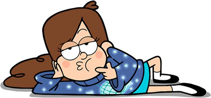 Гравити Фолз Мэйбл лежит