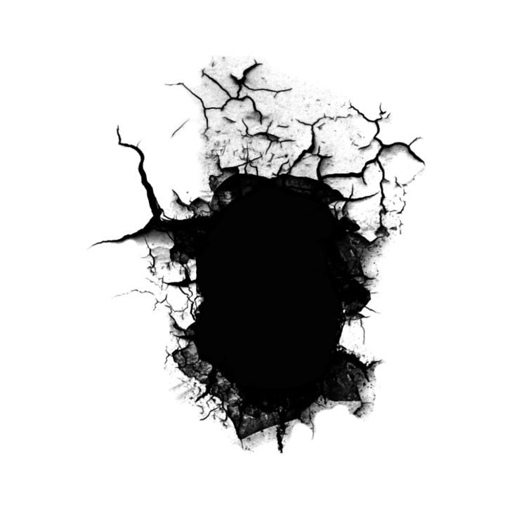 Белые трещины на черном фоне