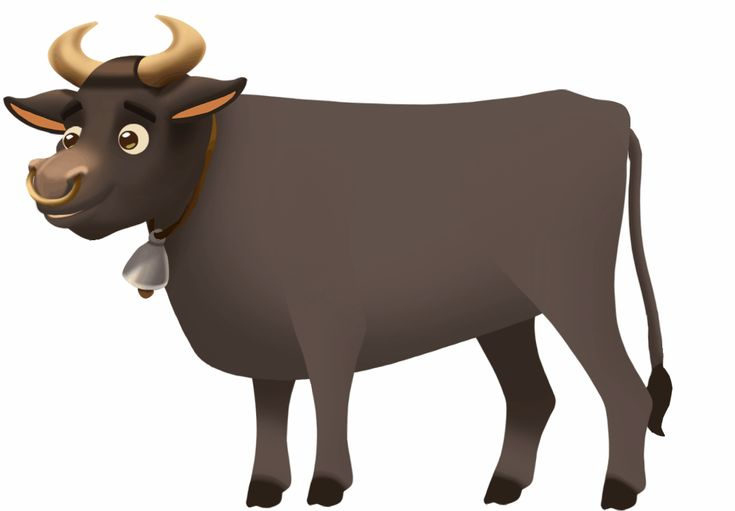 Корова без фона