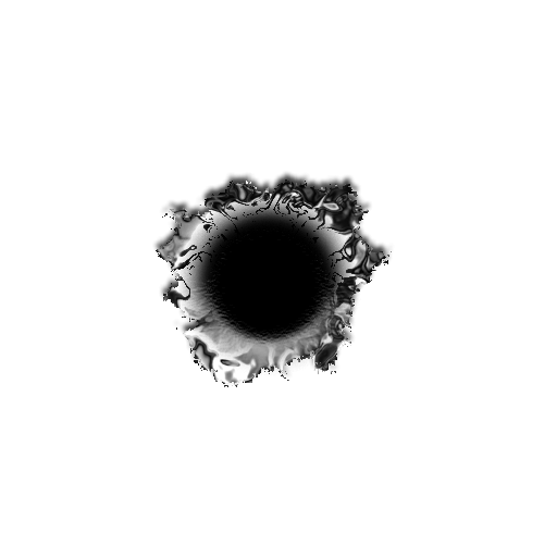 Дырка от пули на прозрачном фоне