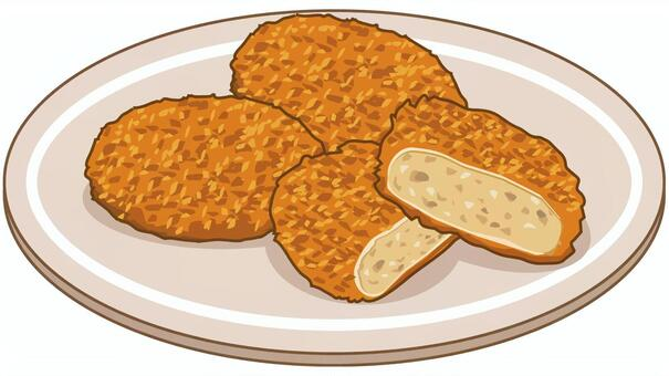 Котлета раскраска