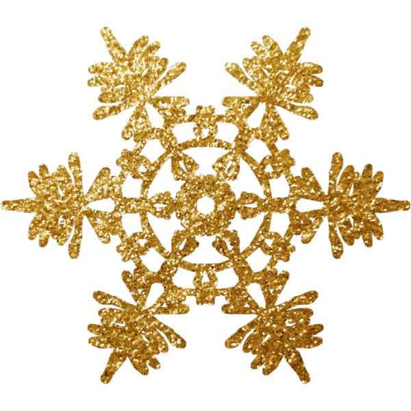 Золотые снежинки на прозрачном фоне