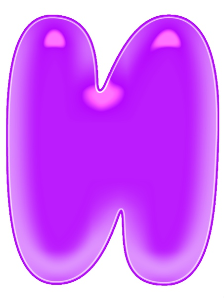 Объемные цветные буквы
