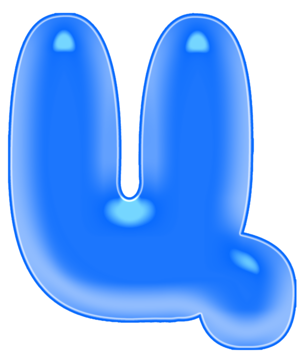 Синие буквы алфавита