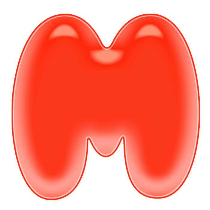 Красивые круглые буквы