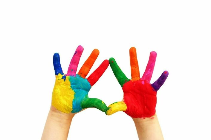 Разноцветные пальчики