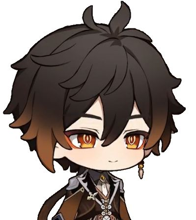 Чжун ли Геншин Чиби Стикеры