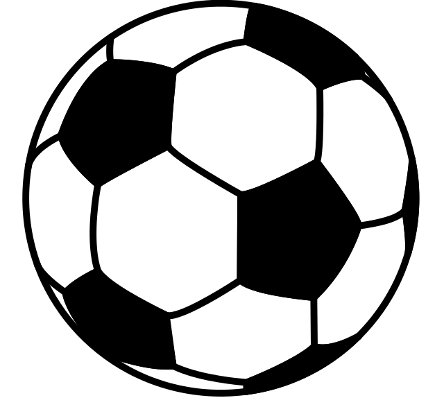 Футбольный мяч трафарет