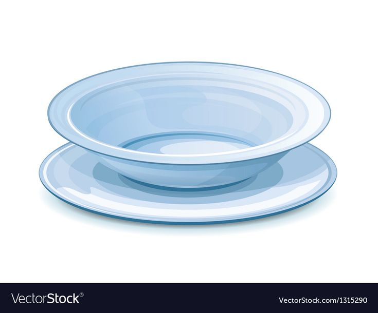 Тарелка на прозрачном фоне