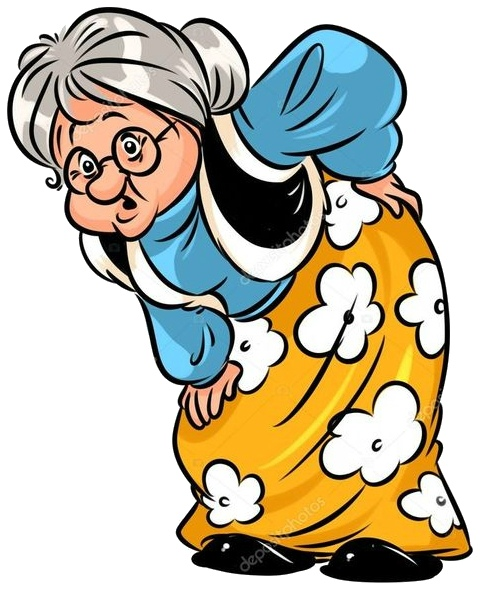 Старушка мультяшная