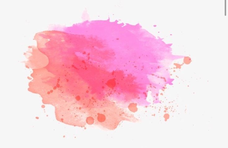 Розовое Акварельное пятно