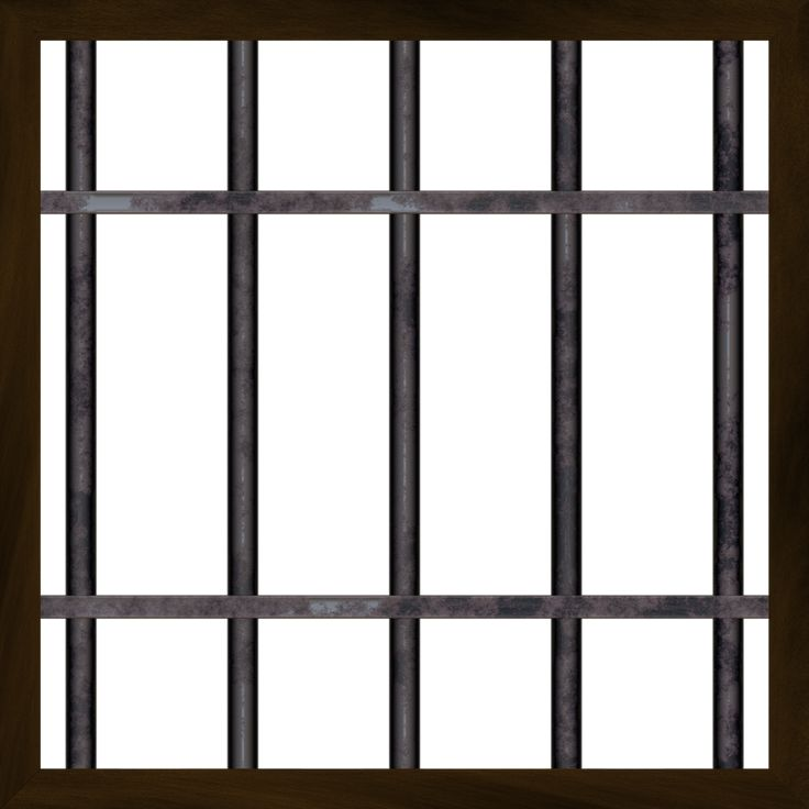 Решетка тюрьма без фона