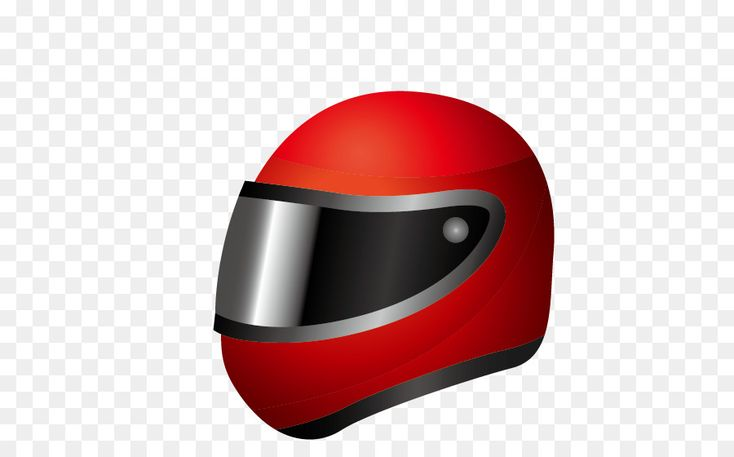 Шлем мотоциклетный красный