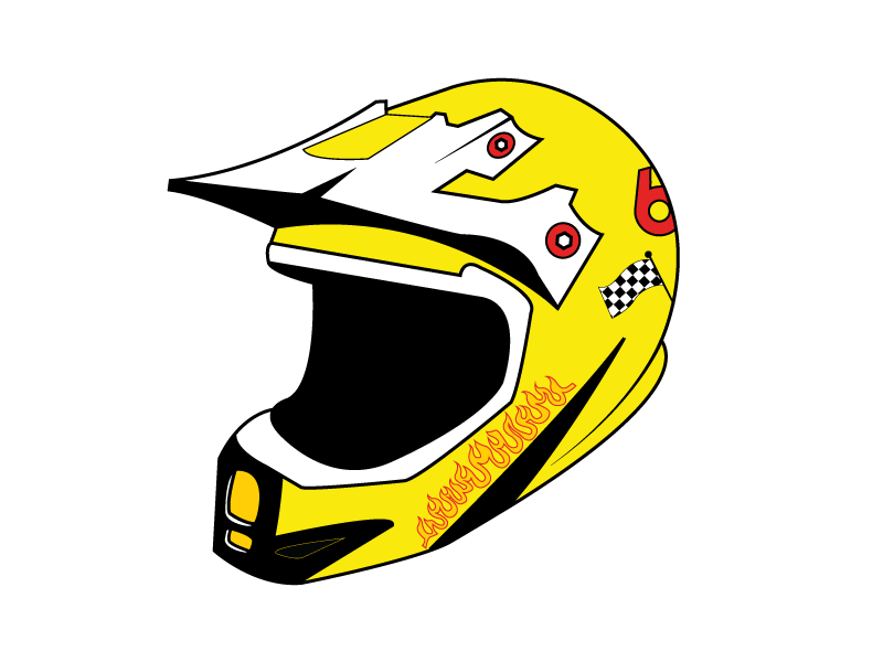 Мотоциклетный шлем вектор