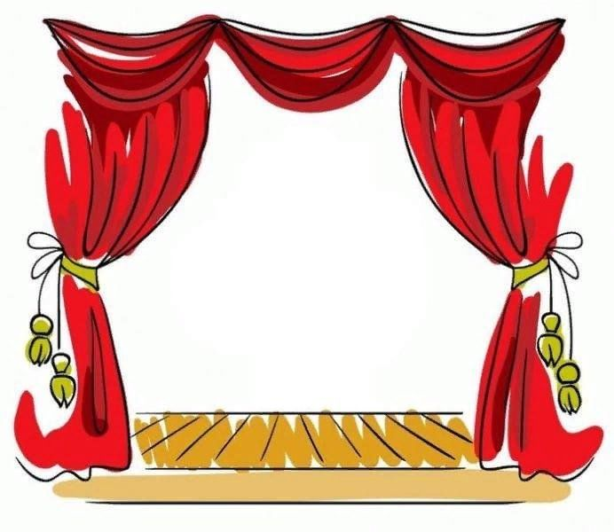 Театр сцена занавес