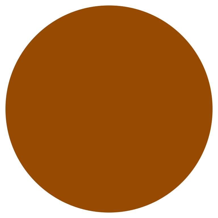 Круг коричневого цвета