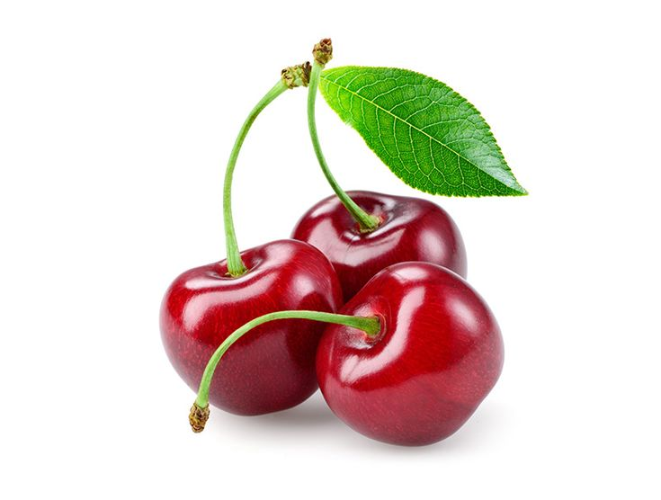 Черешня на белом фоне