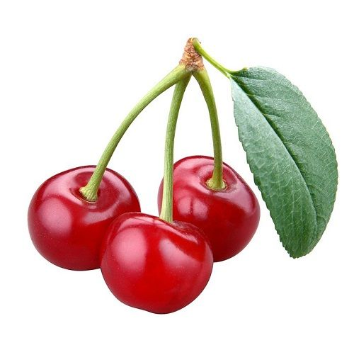 Вишня на белом фоне