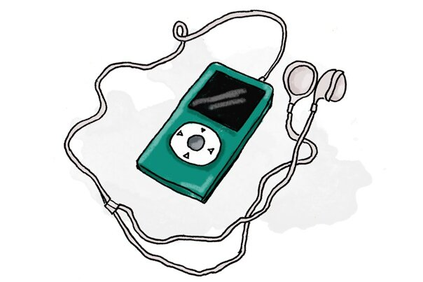 Mp3 плеер с наушниками